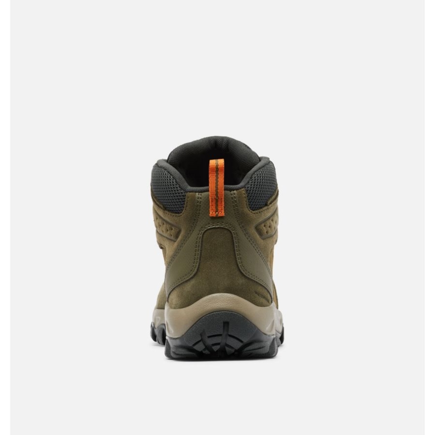 Men's Newton Ridge Plus II Suede Waterproof Hiking Boot Wide Nori/Light Orange Columbia