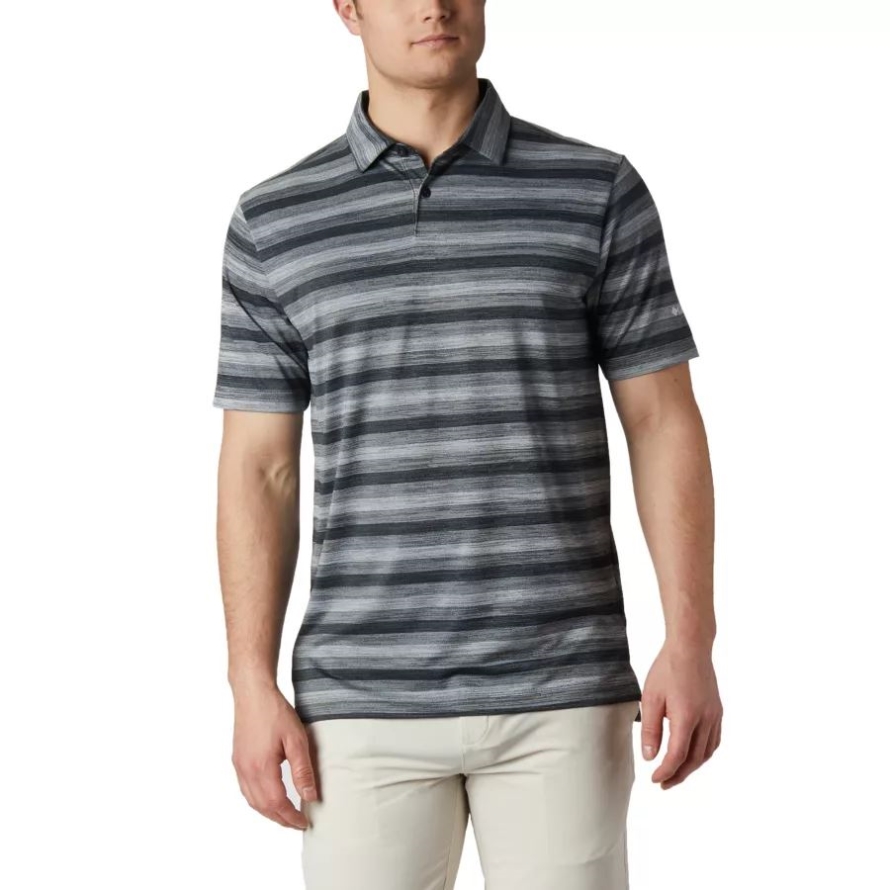 Men's Omni-Wick Chatter Polo Black Columbia