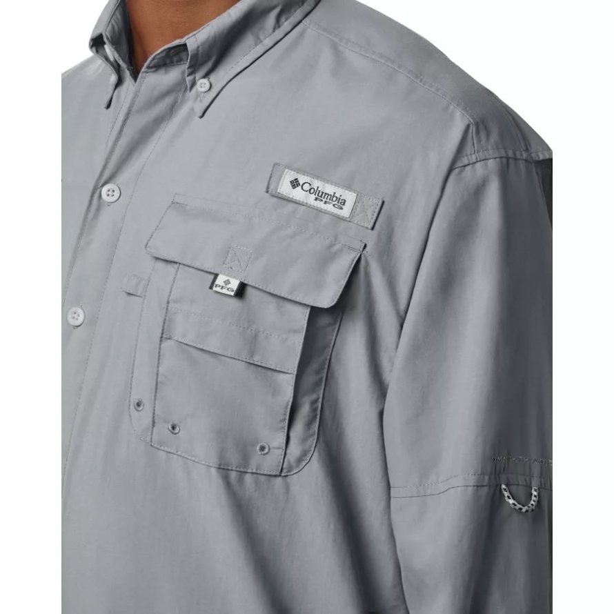 Men's PFG Bahama II Long Sleeve Shirt Cool Grey Columbia