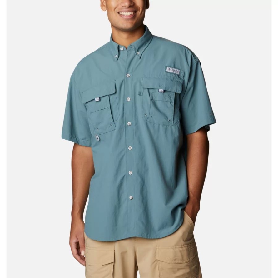 Men's PFG Bahama II Short Sleeve Shirt Metal Columbia