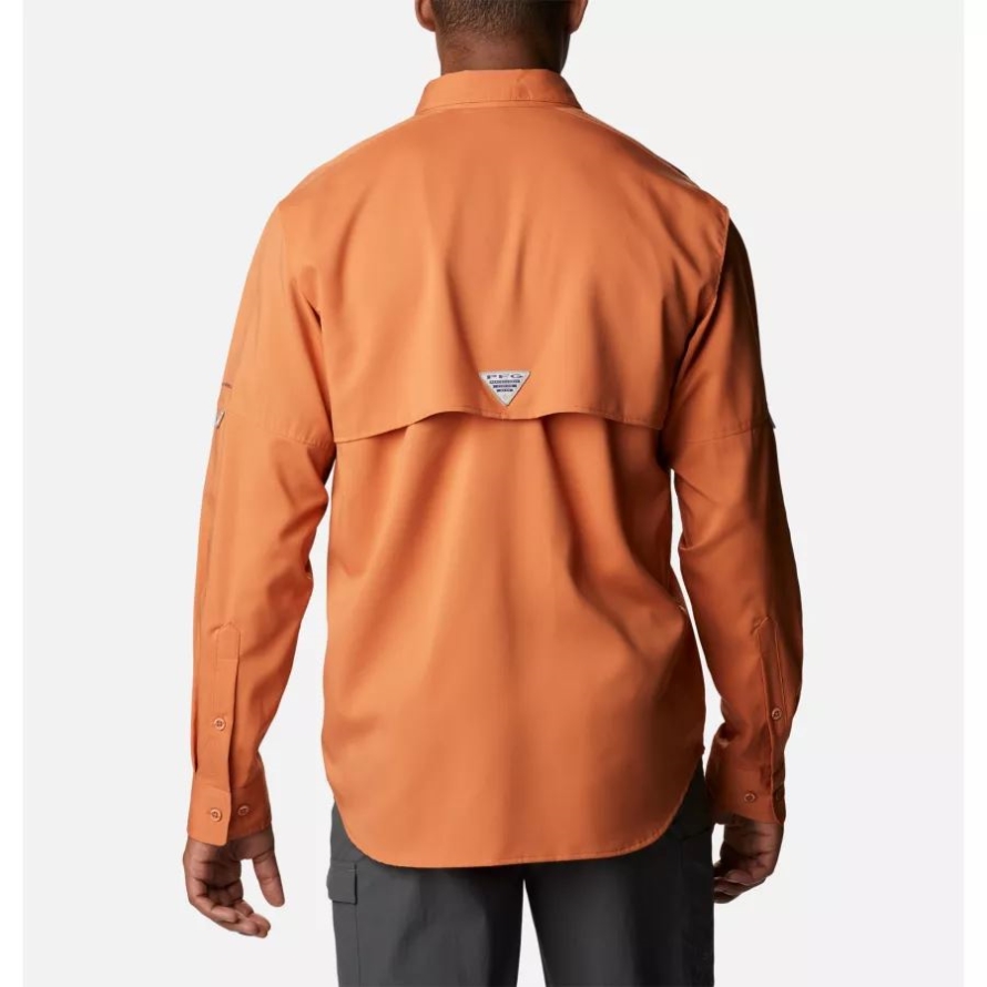 Men's PFG Blood and Guts IV Woven Long Sleeve Shirt Island Orange Columbia