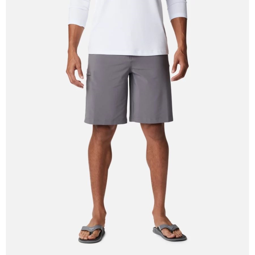 Men's PFG Grander Marlin II Offshore Shorts Columbia City Grey