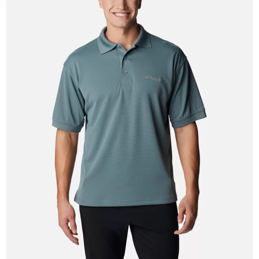 Men's PFG Perfect Cast Polo Columbia Metal