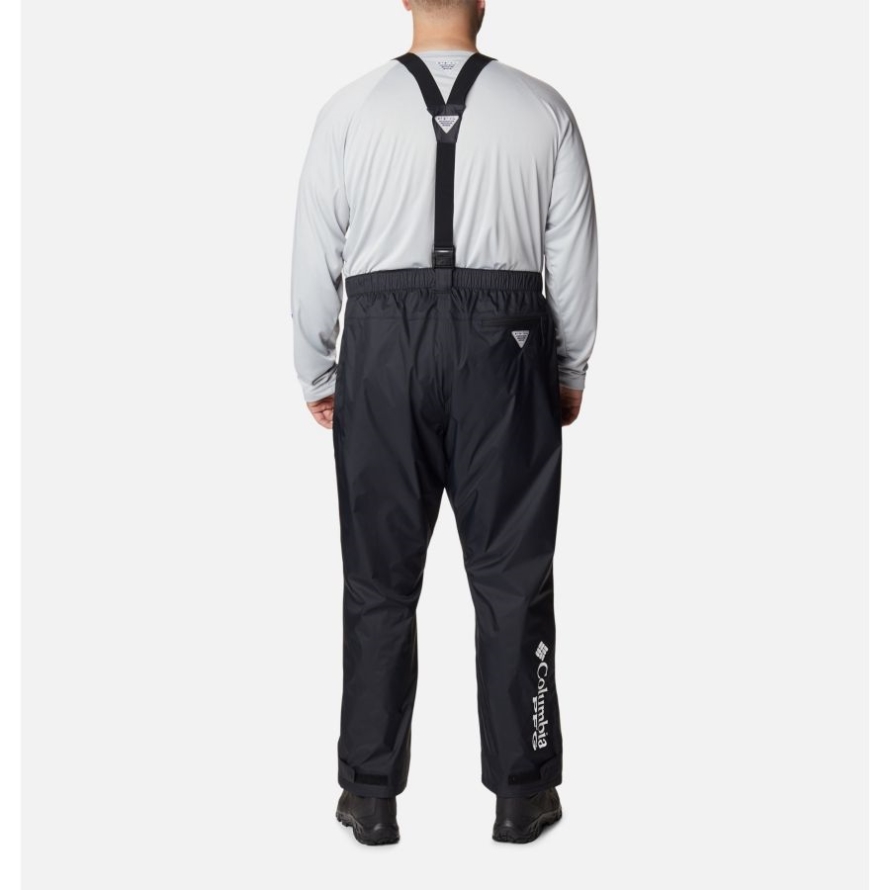 Men's PFG Storm Bib Pants Big Columbia Black