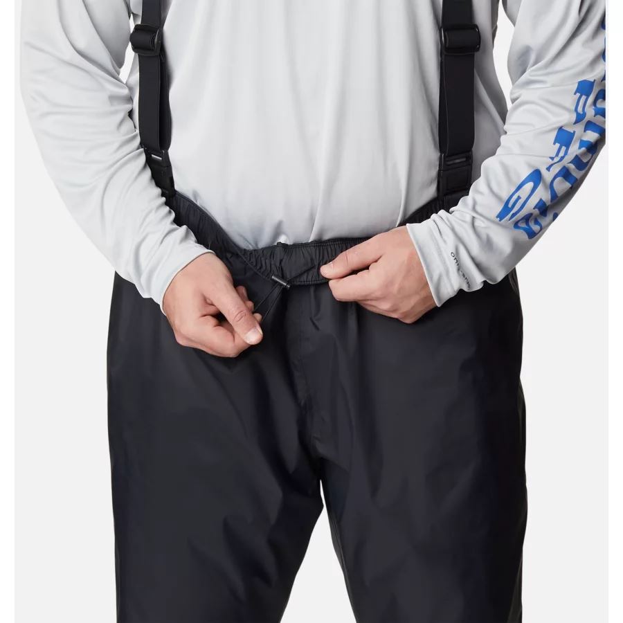Men's PFG Storm Bib Pants Big Columbia Black
