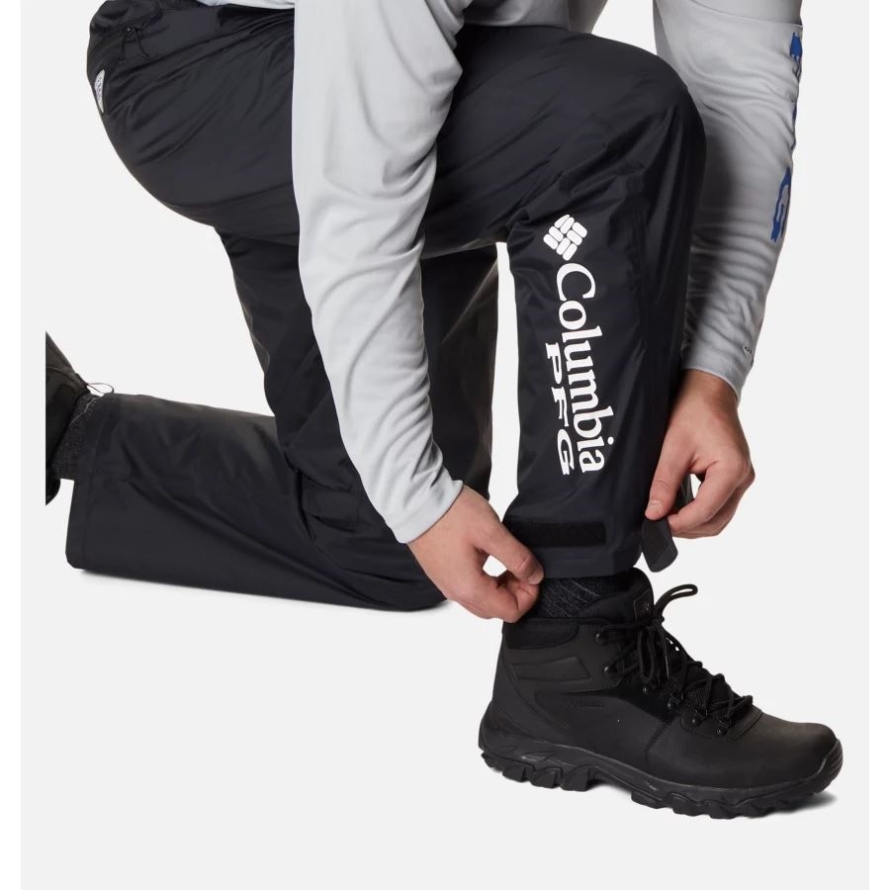 Men's PFG Storm Bib Pants Big Columbia Black
