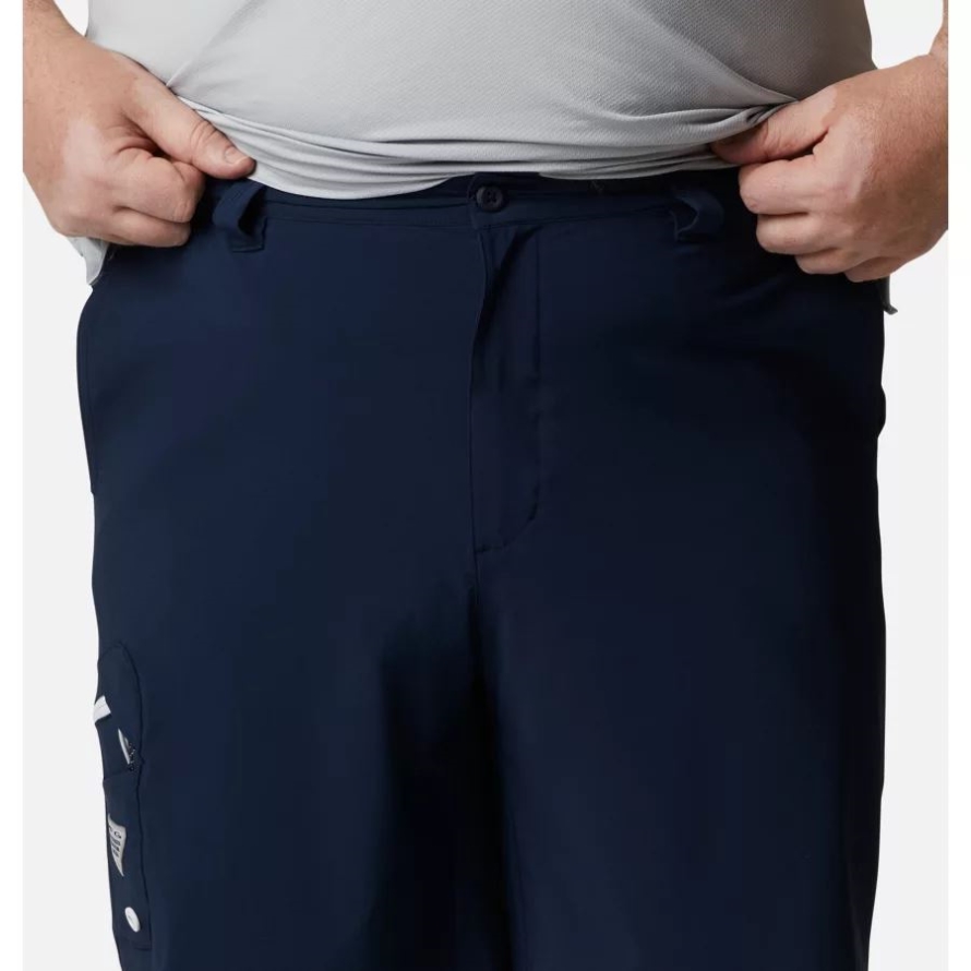 Men's PFG Terminal Tackle Shorts Big Collegiate Navy/White Columbia