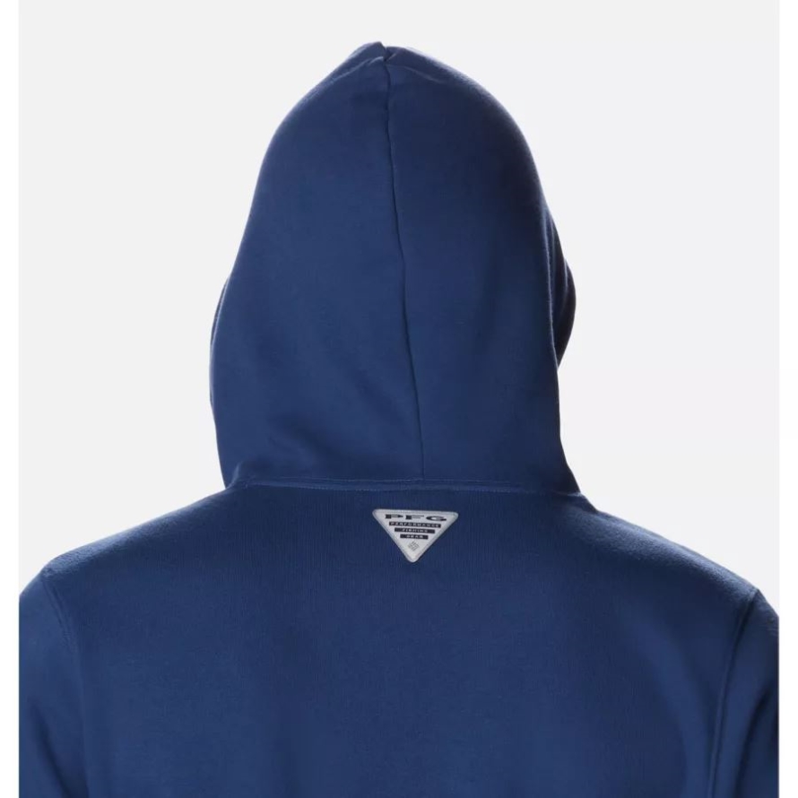 Men's PFG Triangle II Hoodie Columbia Carbon/Spring Blue