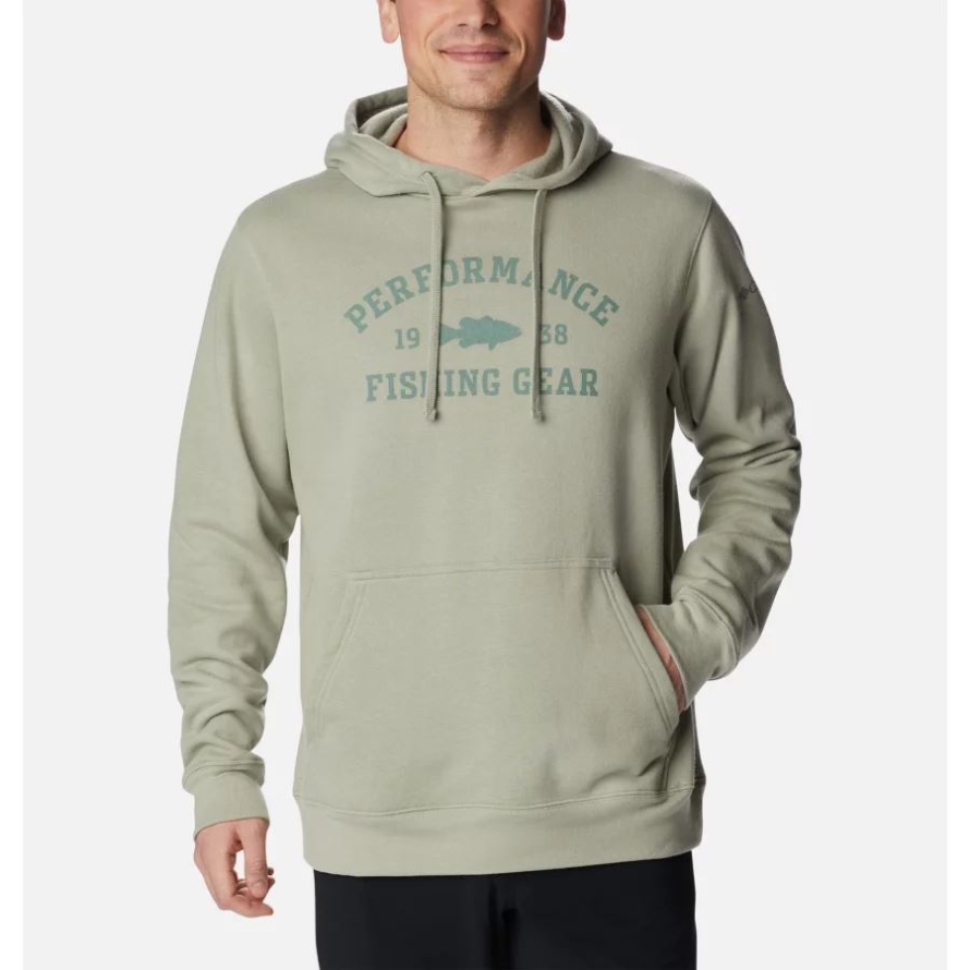 Men's PFG University Hoodie Columbia Safari/Metal Bass