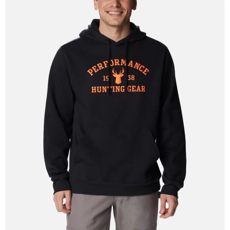 Men's PHG University Hoodie Black/Blaze Buck Columbia