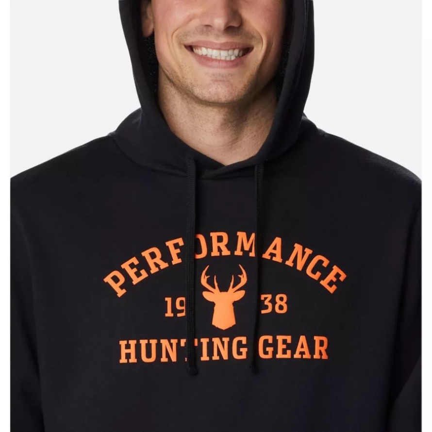 Men's PHG University Hoodie Black/Blaze Buck Columbia