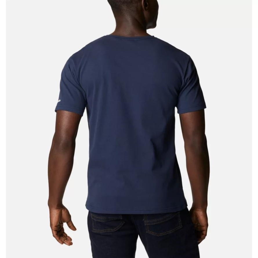 Men's Pacific Crossing Graphic T-Shirt Collegiate Navy/CSC Stacked Logo Columbia