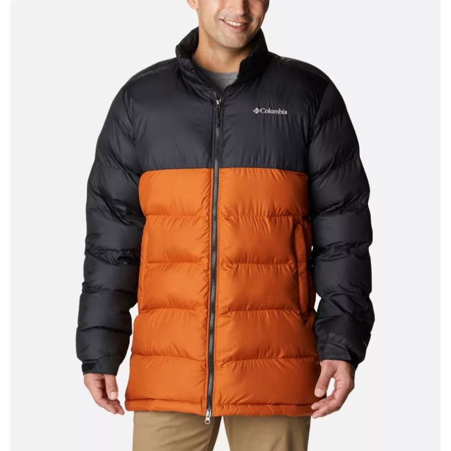 Men's Pike Lake Mid Puffer Jacket Warm Copper/Black Columbia