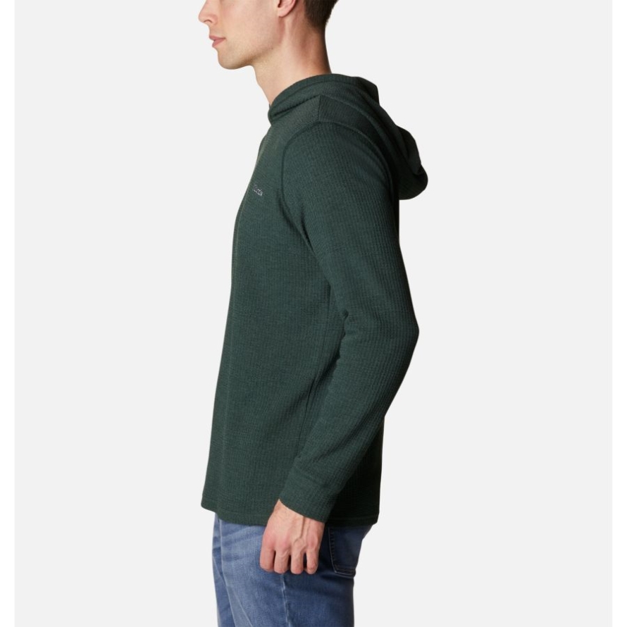 Men's Pine Peak Waffle Hoodie Spruce Heather Columbia