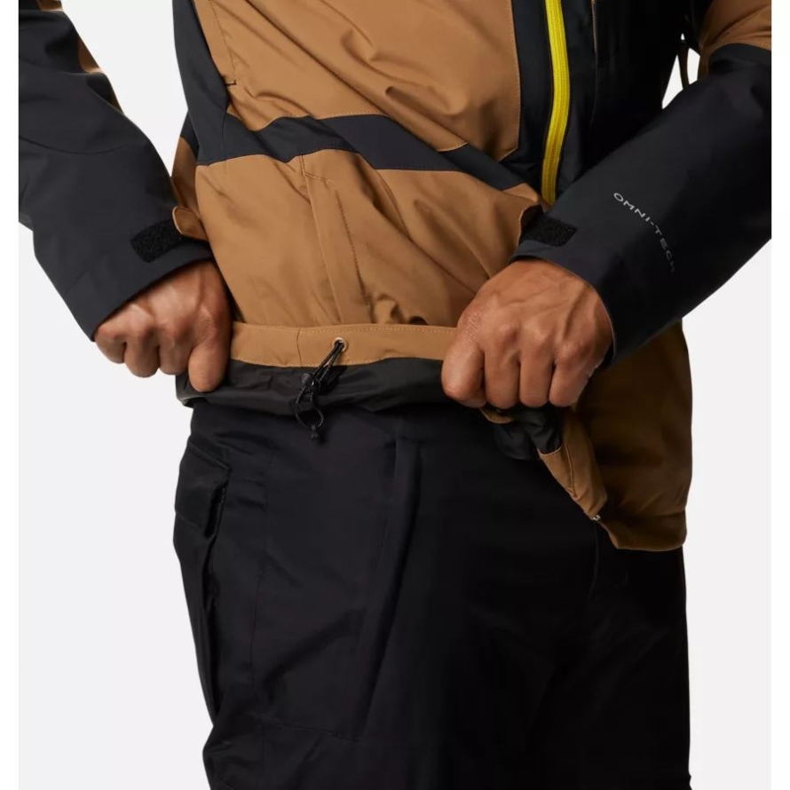 Men's Powder Canyon Interchange Jacket Columbia Delta/Black/Laser Lemon