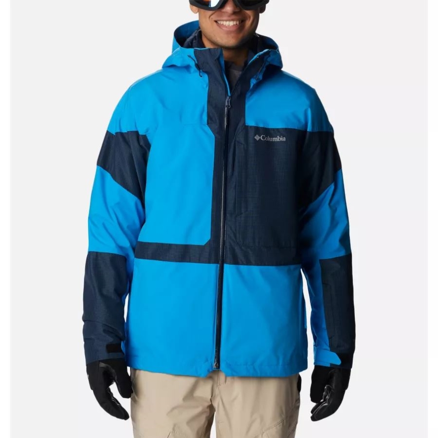 Men's Powder Canyon Interchange Jacket Compass Blue/Coll Navy Ripstop Columbia