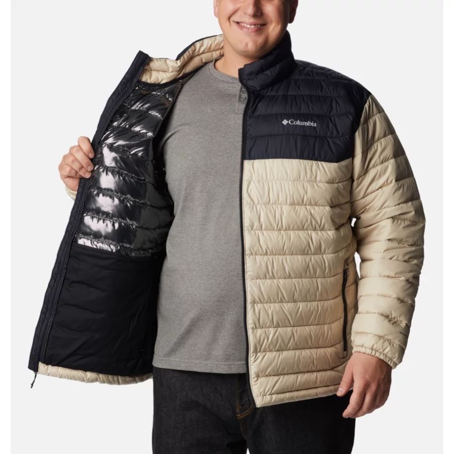 Men's Powder Lite Insulated Jacket Big Ancient Fossil/Black Columbia