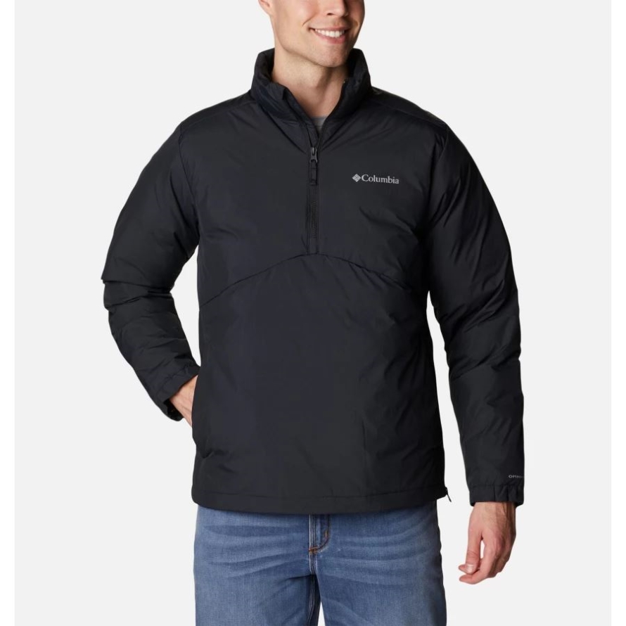 Men's Reno Ridge Pullover Jacket Black Columbia