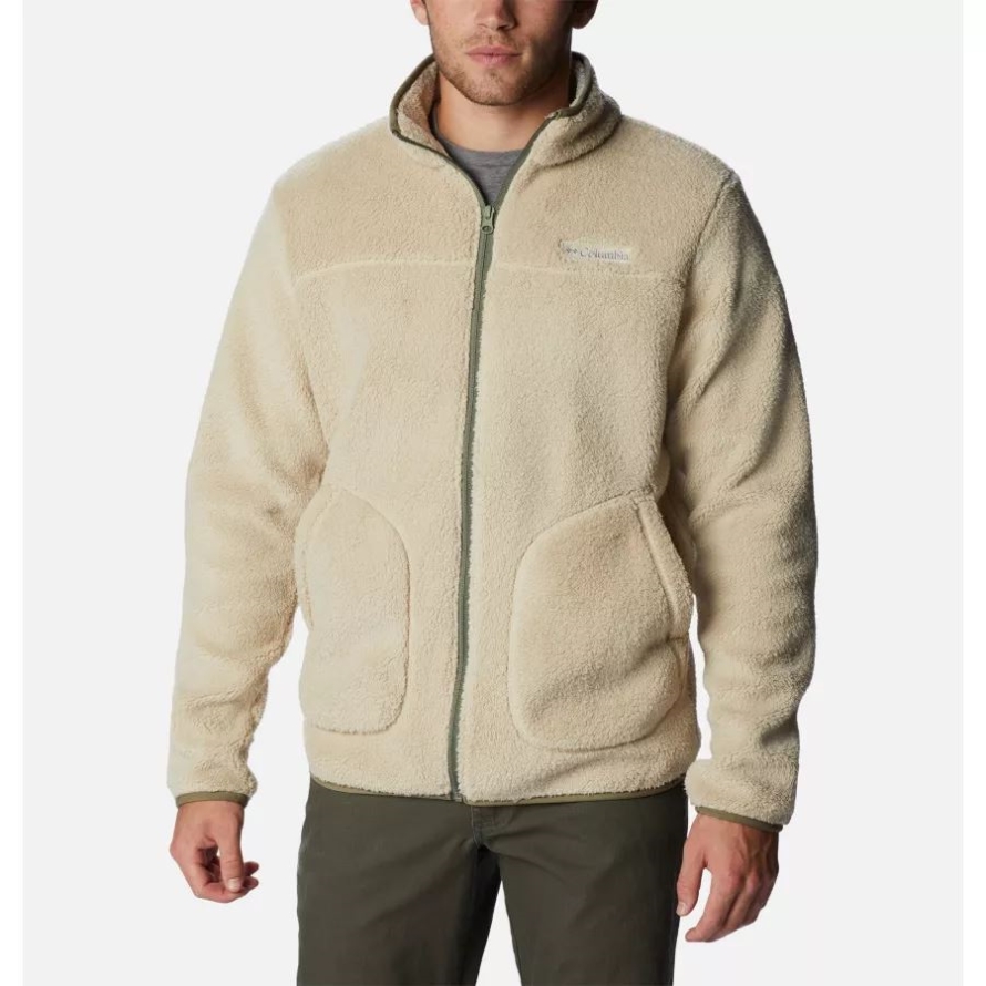 Men's Rugged Ridge II Sherpa Fleece Jacket Columbia Ancient Fossil/Stone Green