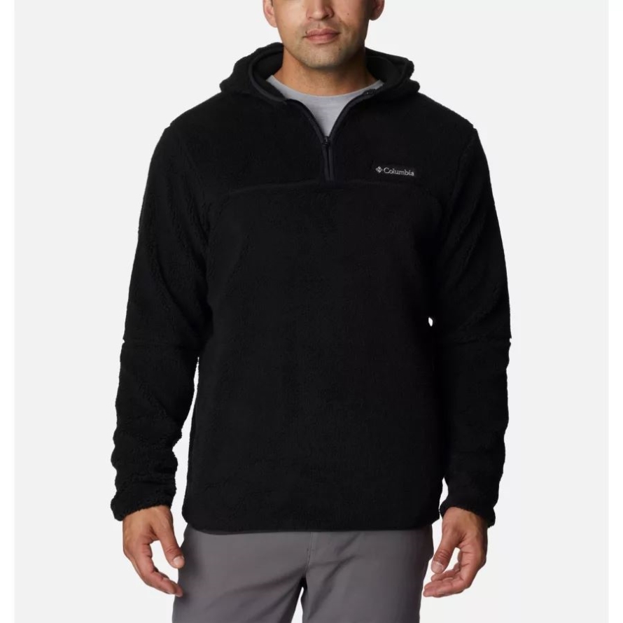 Men's Rugged Ridge III Sherpa Pullover Hoodie Black Columbia
