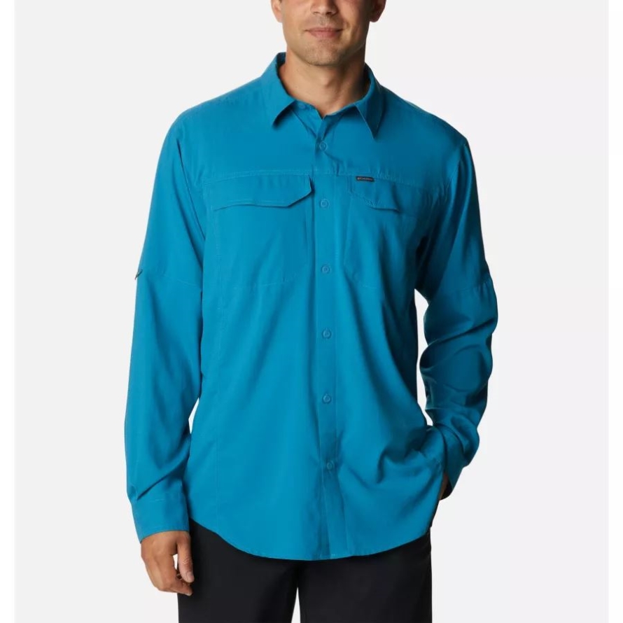 Men's Silver Ridge Lite Long Sleeve Shirt Columbia Deep Marine