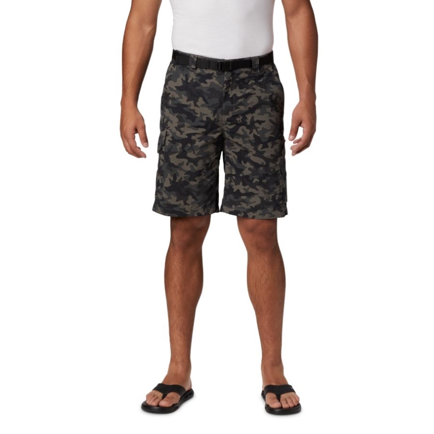 Men's Silver Ridge Printed Cargo Shorts Columbia Black Camo