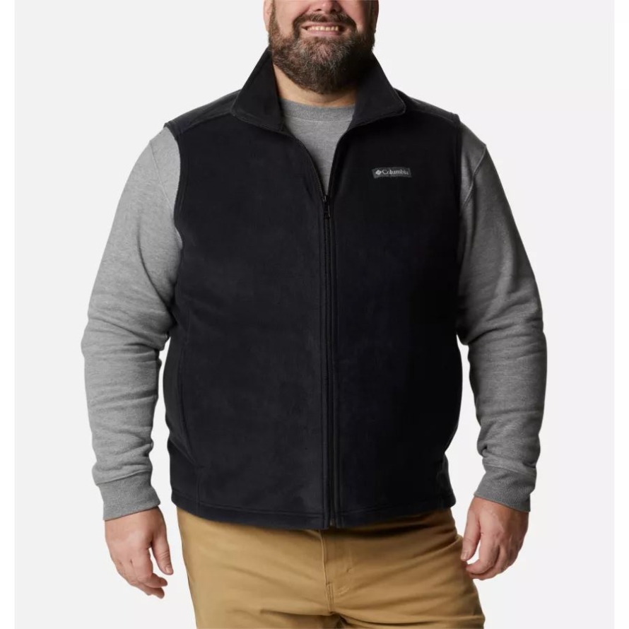 Men's Steens Mountain Fleece Vest Big Black Columbia