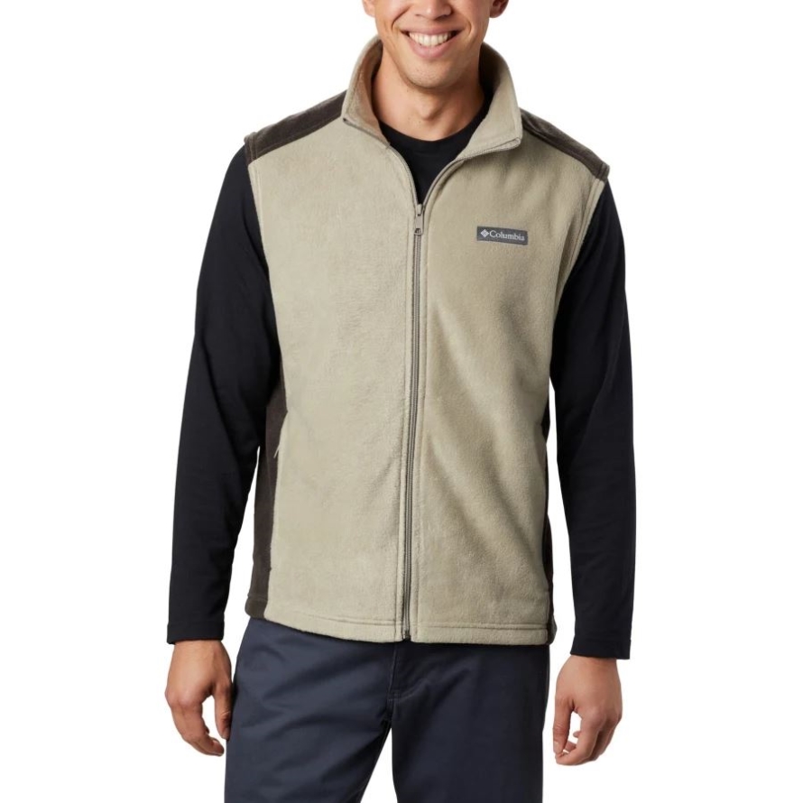 Men's Steens Mountain Fleece Vest Columbia Tusk/Buffalo