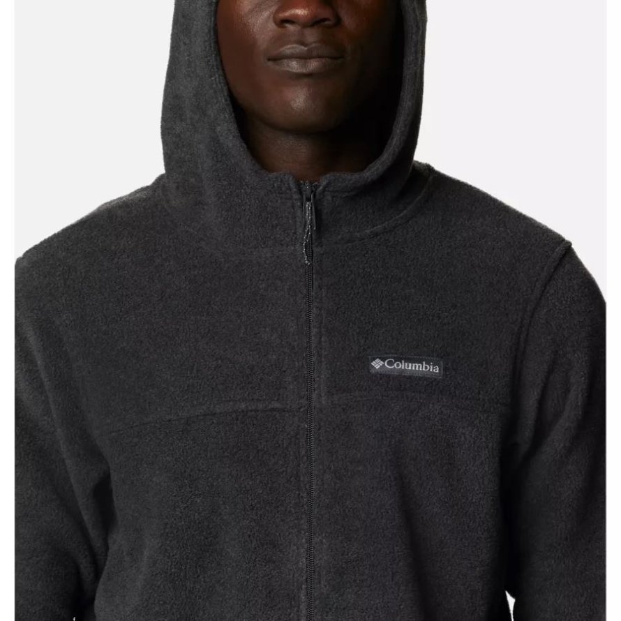 Men's Steens Mountain Full Zip Fleece Hoodie Charcoal Heather Columbia