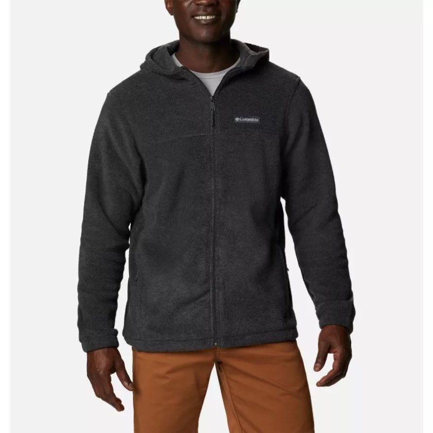 Men's Steens Mountain Full Zip Fleece Hoodie Charcoal Heather Columbia