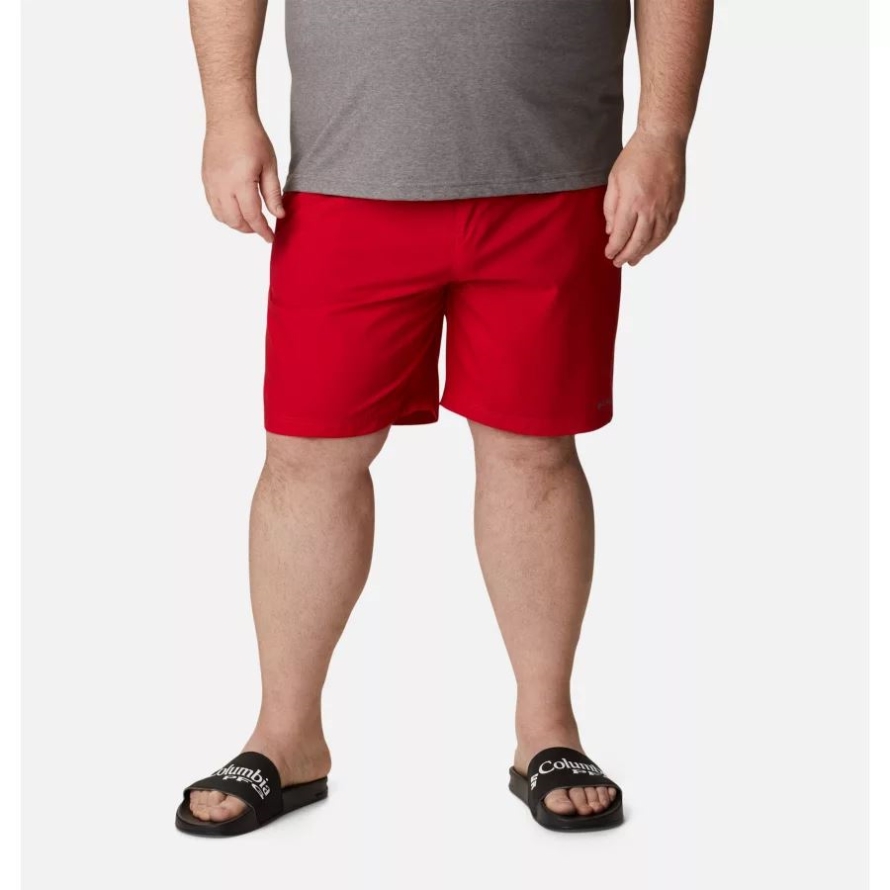 Men's Summertide Stretch Shorts Big Mountain Red Columbia
