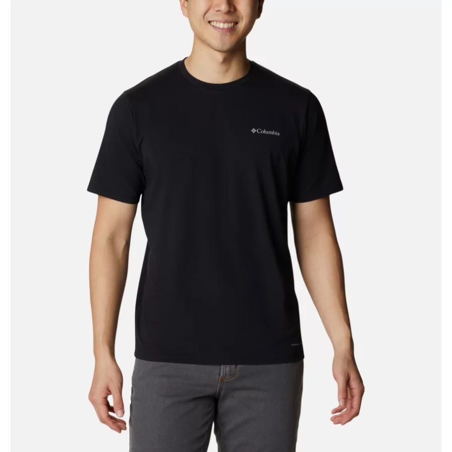 Men's Sun Trek Short Sleeve T-Shirt Black Columbia