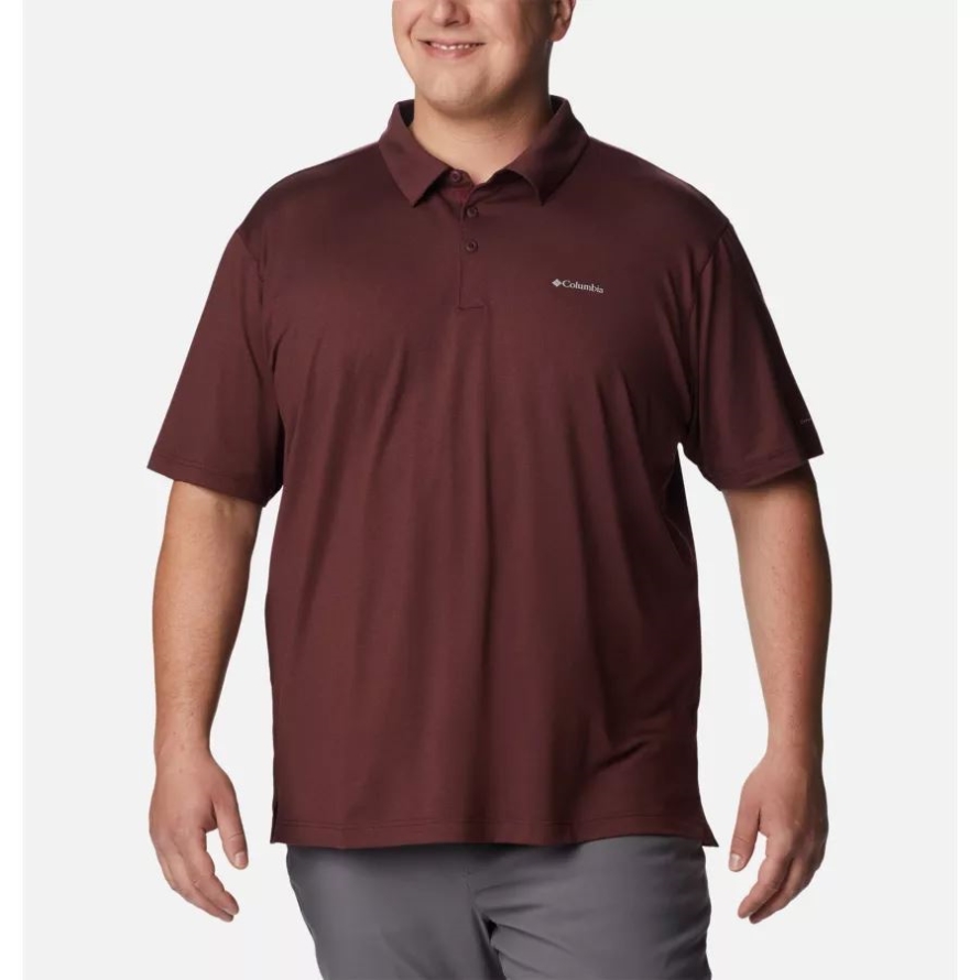Men's Tech Trail Polo Big Columbia Elderberry