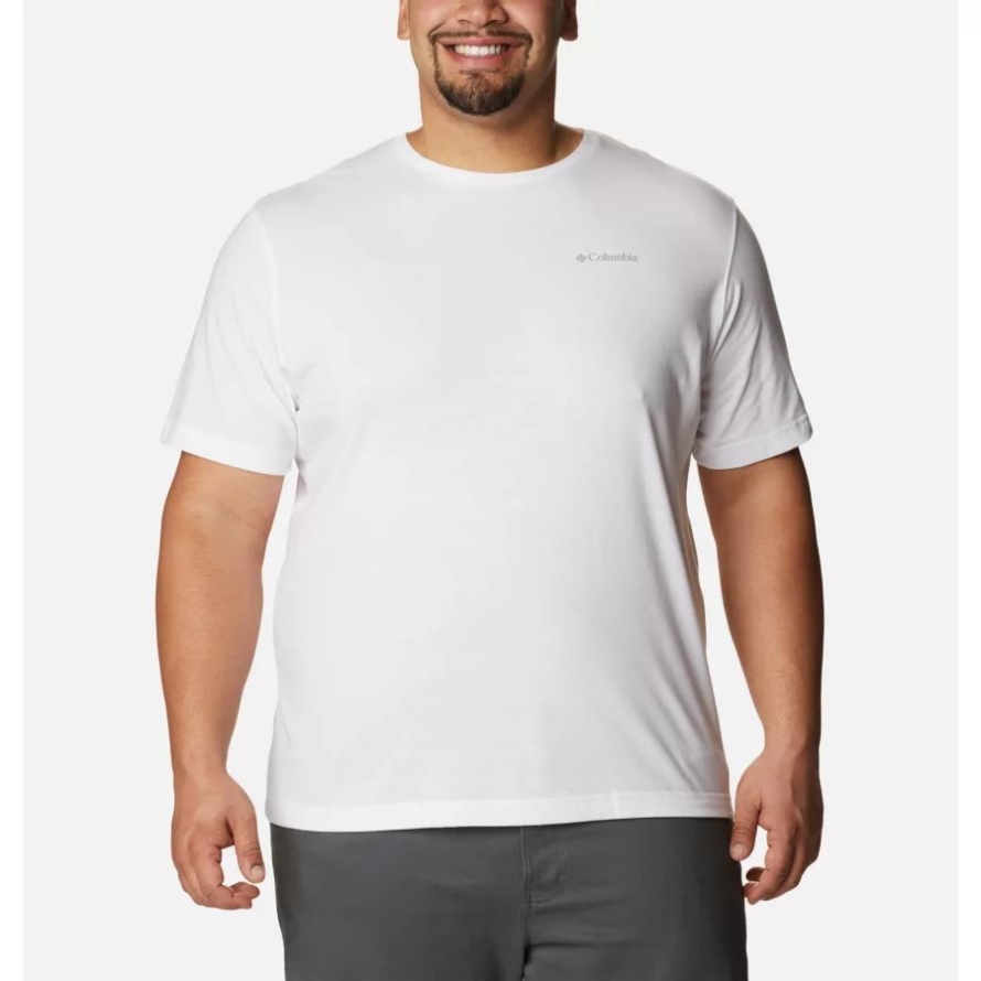 Men's Thistletown Hills Short Sleeve Shirt Big Columbia White