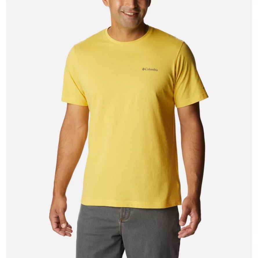 Men's Thistletown Hills Short Sleeve Shirt Columbia Golden Nugget