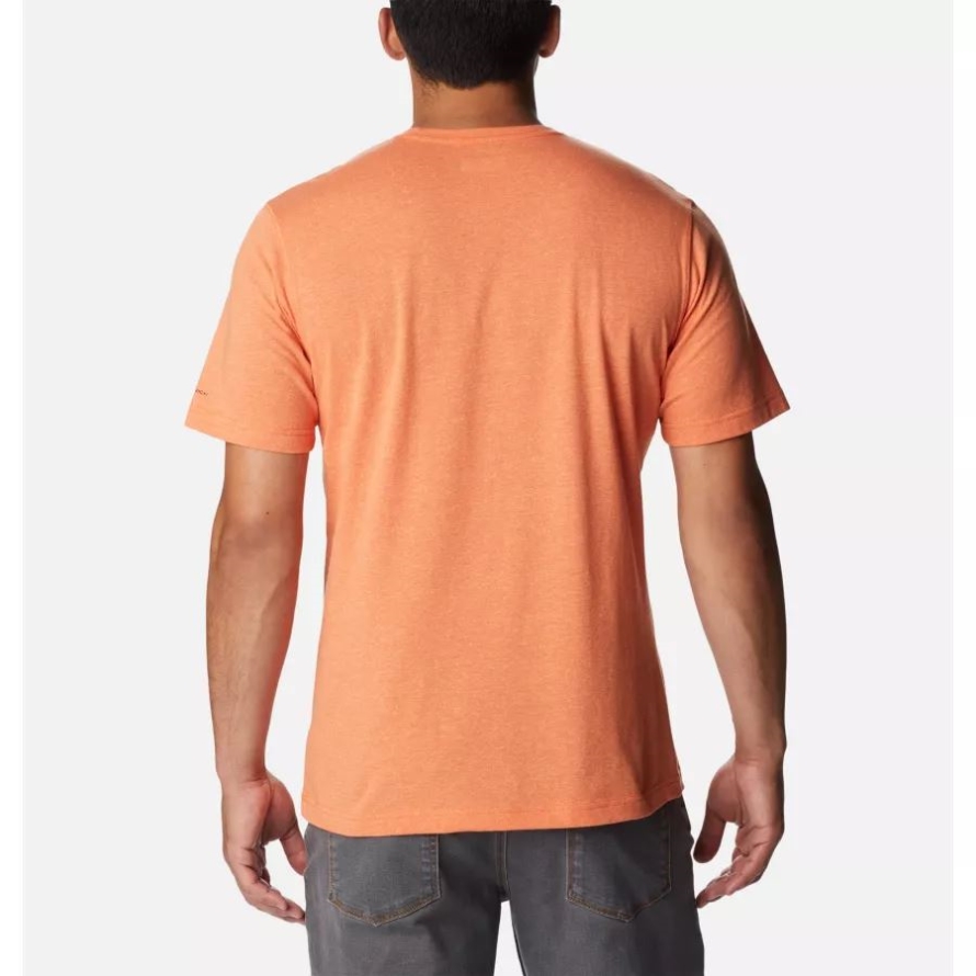 Men's Thistletown Hills Short Sleeve Shirt Desert Orange Double Dye Columbia