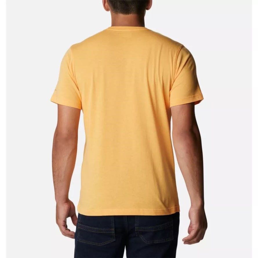 Men's Thistletown Hills Short Sleeve Shirt Tall Columbia Mango Heather