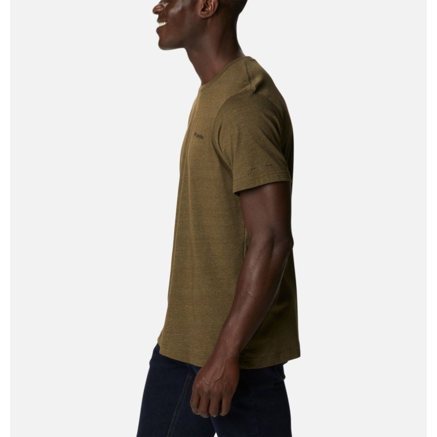 Men's Thistletown Hills Short Sleeve Shirt Tall Columbia Olive Green/Savory