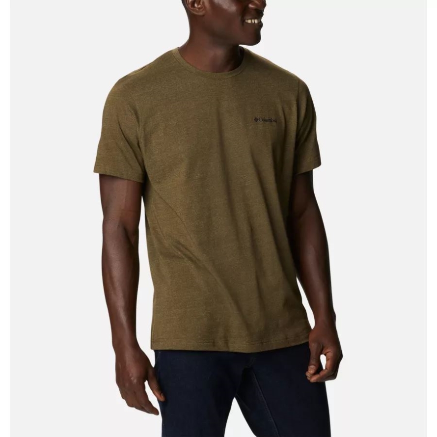 Men's Thistletown Hills Short Sleeve Shirt Tall Columbia Olive Green/Savory