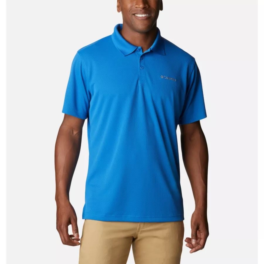 Men's Utilizer Polo Shirt Tall Columbia Bright Indigo