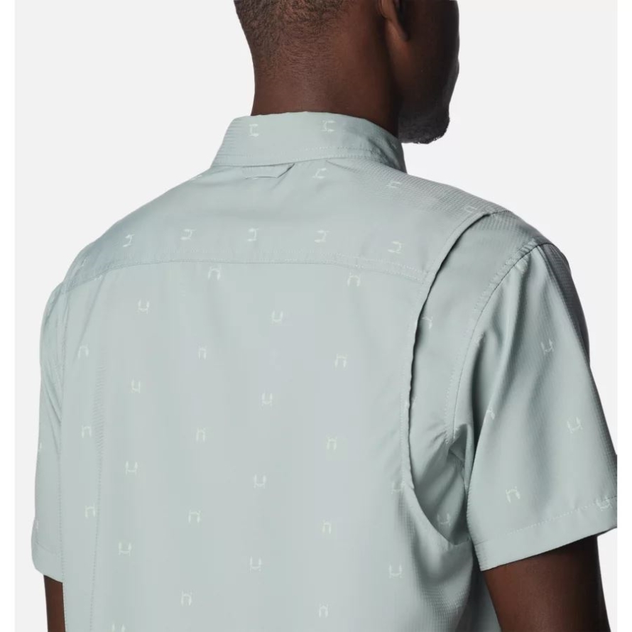 Men's Utilizer Printed Woven Short Sleeve Shirt Columbia Niagara Hammocked