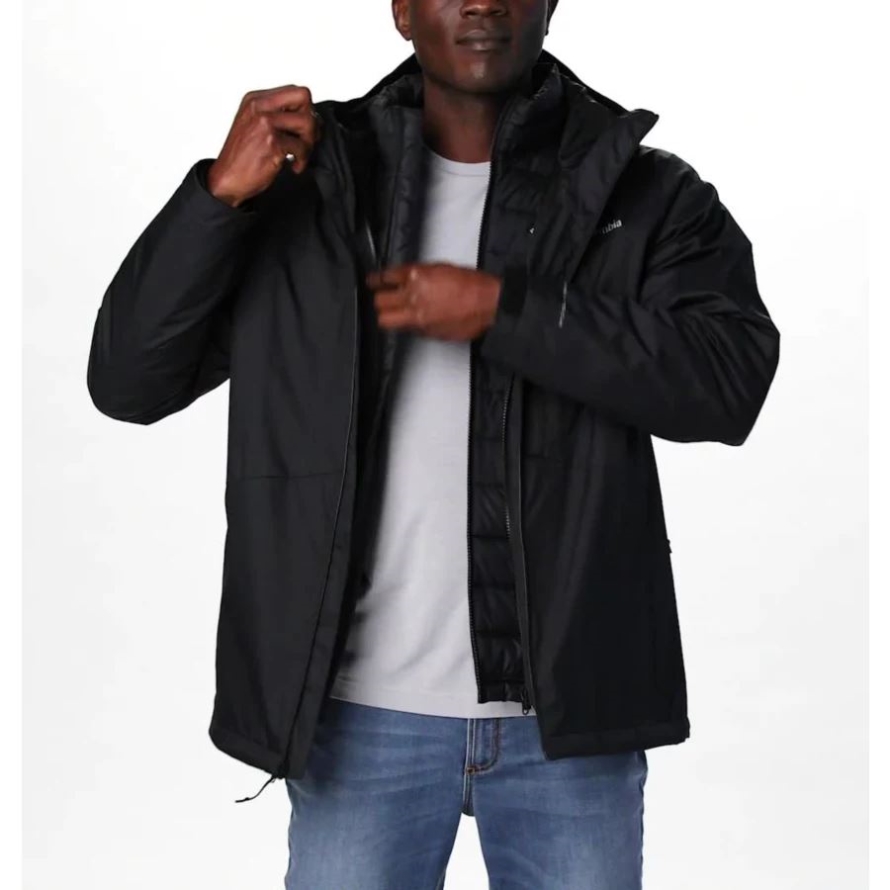Men's Wallowa Park Interchange Jacket Columbia Black
