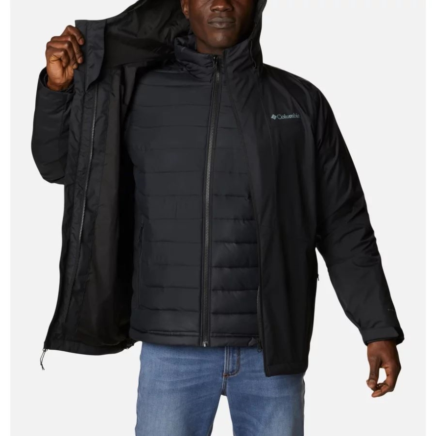 Men's Wallowa Park Interchange Jacket Columbia Black