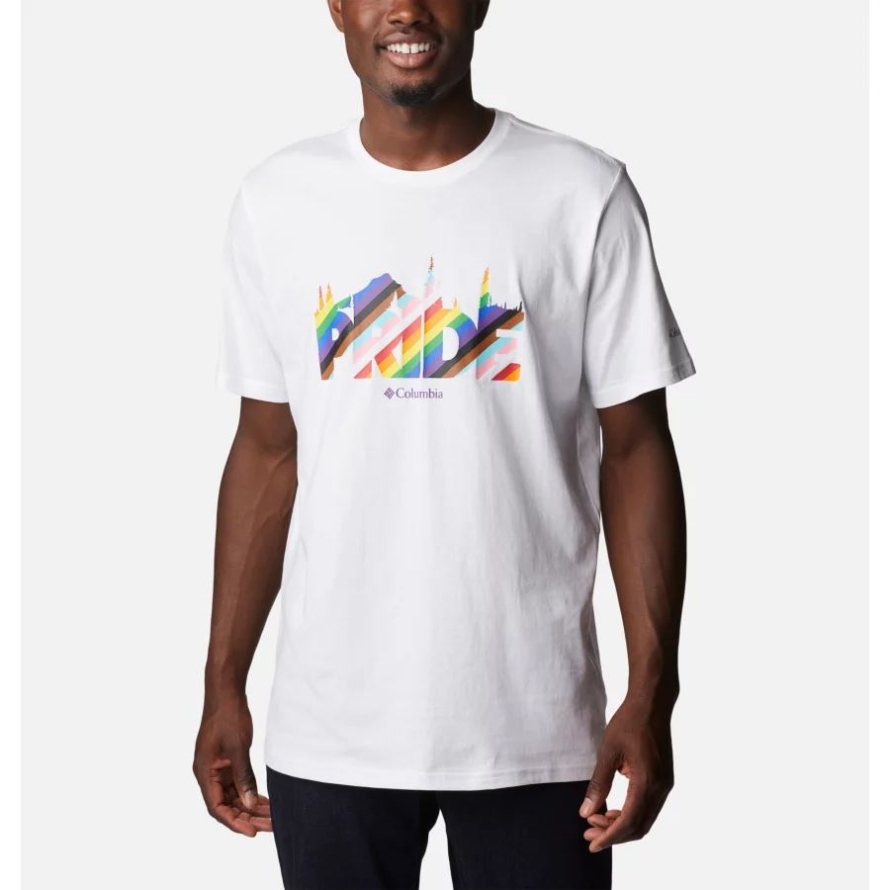 Men's Wild Places T-Shirt Columbia White/Outdoorsy Pride