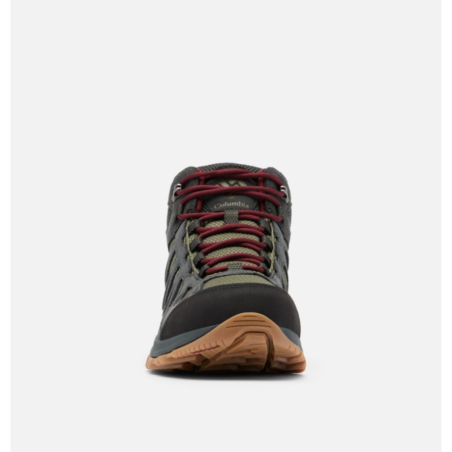 Mens Redmond III Mid Waterproof Shoe Columbia Nori/Red Jasper