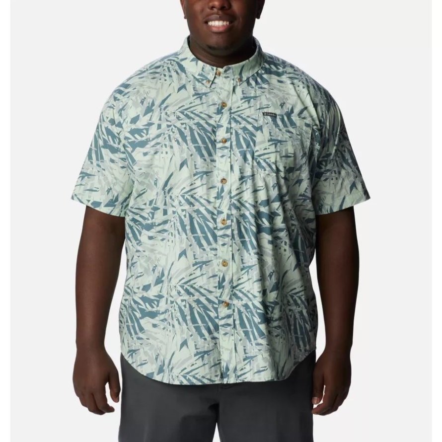 Metal Dye Palms Men's Rapid Rivers Printed Short Sleeve Shirt Big Columbia
