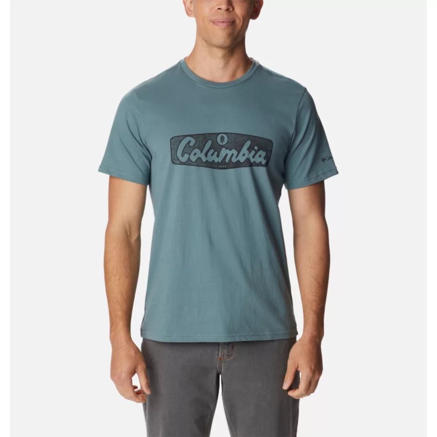 Metal/Hex Script Columbia Men's Rapid Ridge Graphic Tee