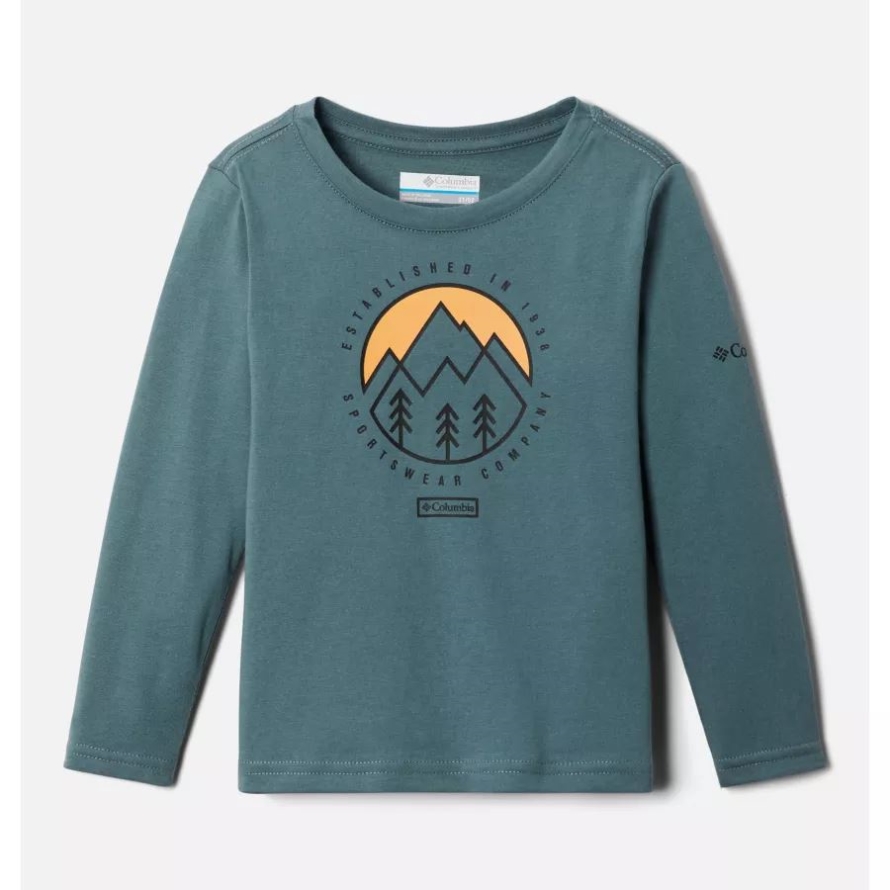 Metal/Outdoor Park Columbia Boys' Toddler Dobson Pass Long Sleeve Graphic T-Shirt