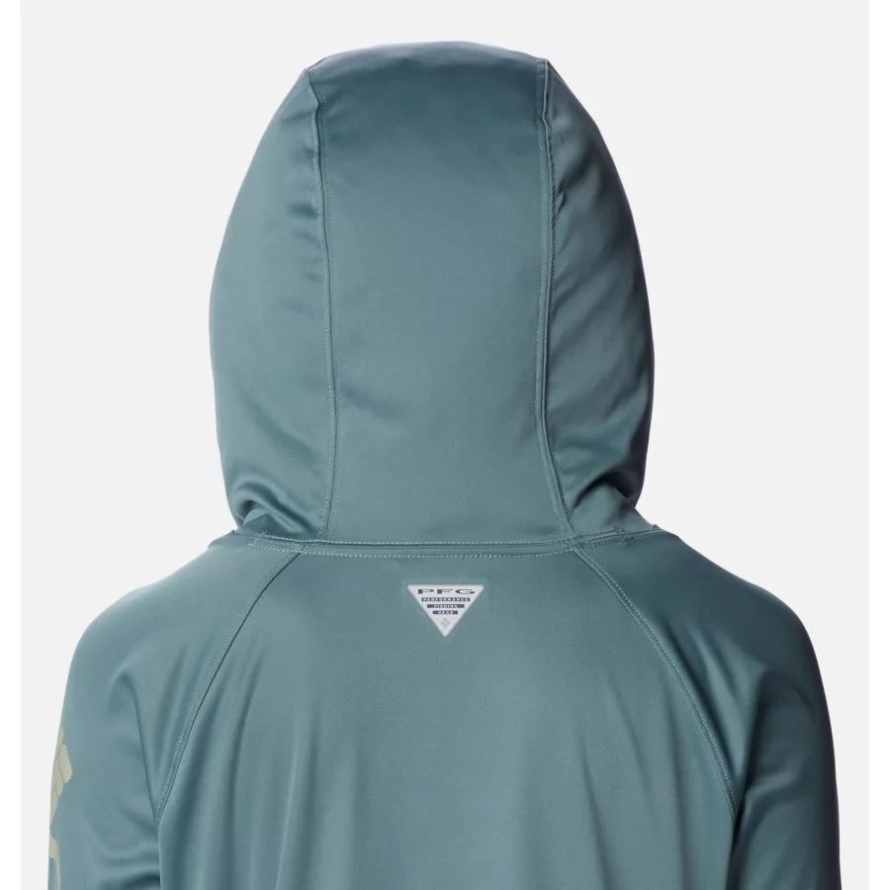 Metal/Safari Logo Women's PFG Tidal Tee Hoodie Columbia