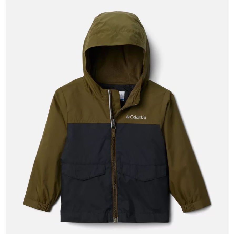 New Olive/Black Columbia Boys' Toddler Rain-Zilla Jacket